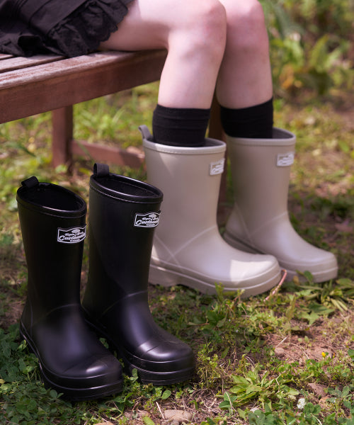 PLATFORM MIDDLE RAIN BOOTS HELEN BLACK