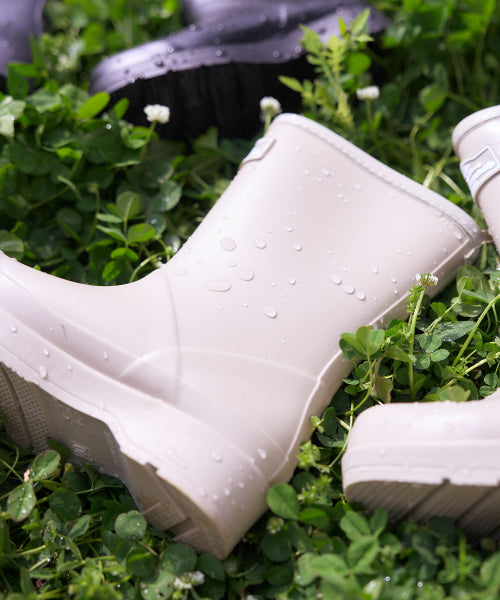 PLATFORM MIDDLE RAIN BOOTS HELEN BEIGE