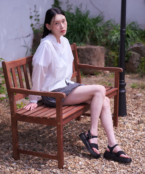 PLATFORM BUCKLE SANDAL BLACK