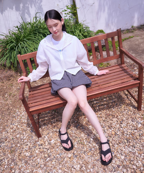 PLATFORM BUCKLE SANDAL BLACK