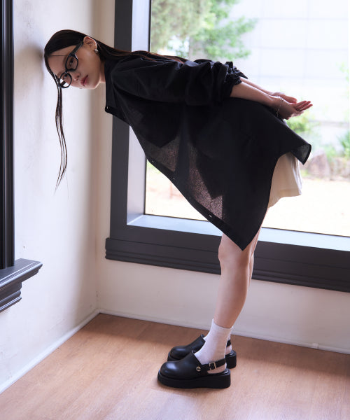 PLATFORM STRAP BLACK