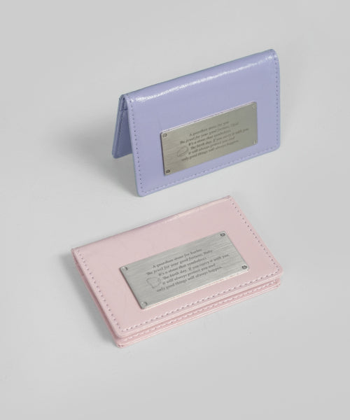 보네르 탄생석 각인 명함 카드지갑-3COLOR - 5 COLORS PINK