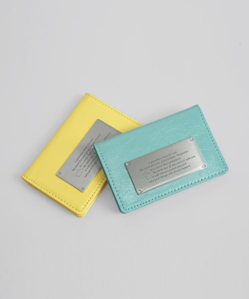 보네르 탄생석 각인 명함 카드지갑-3COLOR - 5 COLORS YELLOW
