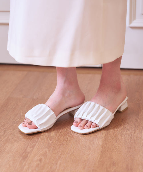 PLATFORM SLIPPER WHITE