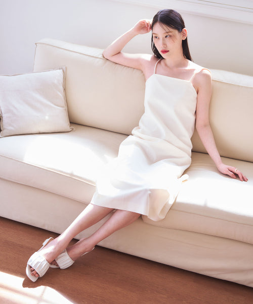 PLATFORM SLIPPER WHITE