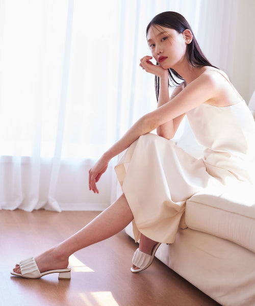 PLATFORM SLIPPER WHITE