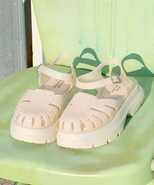 GLAIR PLATFORM FISHERMAN SANDALS - 8 COLORS BLACK