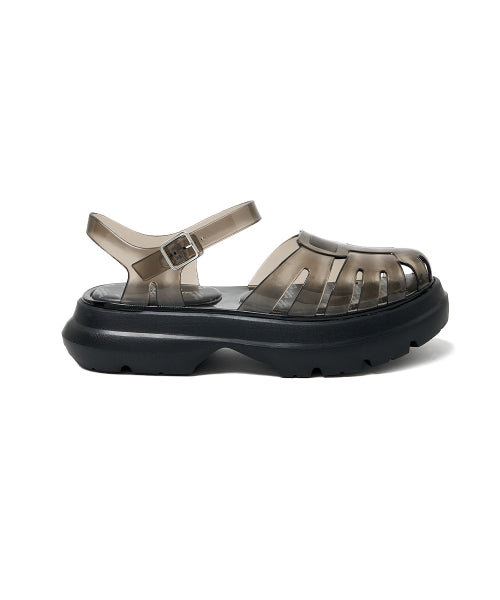 GLAIR PLATFORM FISHERMAN SANDALS - 8 COLORS BLACK