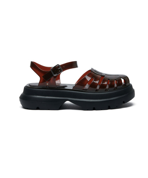 GLAIR PLATFORM FISHERMAN SANDALS - 8 COLORS BLACK