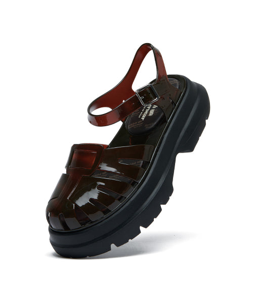 GLAIR PLATFORM FISHERMAN SANDALS - 8 COLORS BLACK