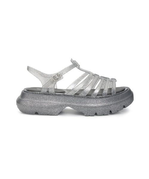 GLAIR PLATFORM SANDALS - 7 COLORS BLACK
