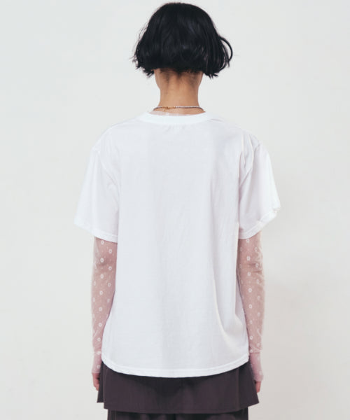 BIG ROSE SLEEVE TOP #徐睿知同款! - 5 COLORS WHITE