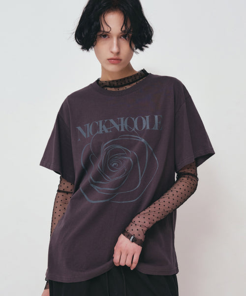 BIG ROSE SLEEVE TOP #徐睿知同款! - 5 COLORS WHITE