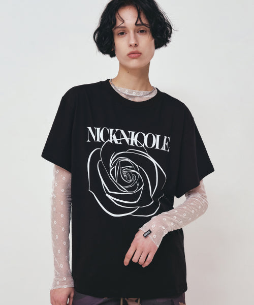 BIG ROSE SLEEVE TOP #徐睿知同款! - 5 COLORS WHITE
