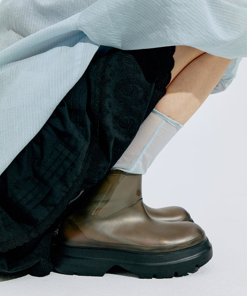 GLAIR PLATFORM SHORT BOOTS - 4 COLORS BLACK