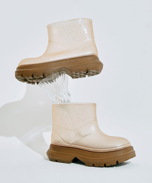 GLAIR PLATFORM SHORT BOOTS - 4 COLORS BLACK