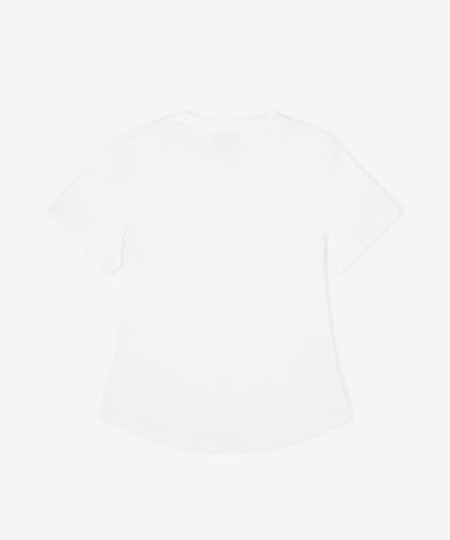 WOMEN ESSENTIAL FITTED TEE - 2 COLORS WHITE