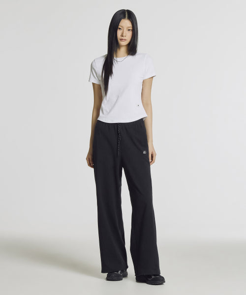 WOMEN ESSENTIAL FITTED TEE - 2 COLORS WHITE