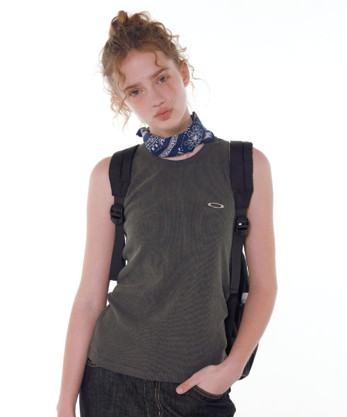 PIGMENT LOGO SLEEVELESS - 3 COLORS CHARCOAL