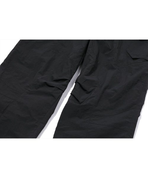 ASSASSIN WIDE NYLON CARGO PANTS - 2 COLORS BLACK
