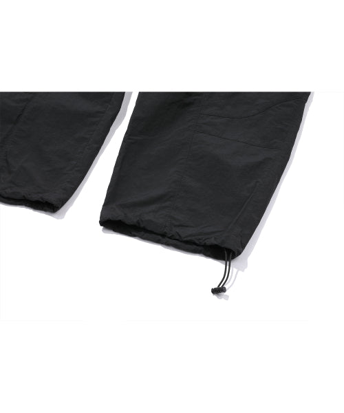 ASSASSIN WIDE NYLON CARGO PANTS - 2 COLORS BLACK