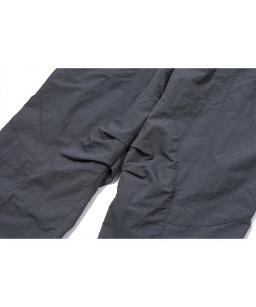 ASSASSIN WIDE NYLON CARGO PANTS - 2 COLORS CHARCOAL