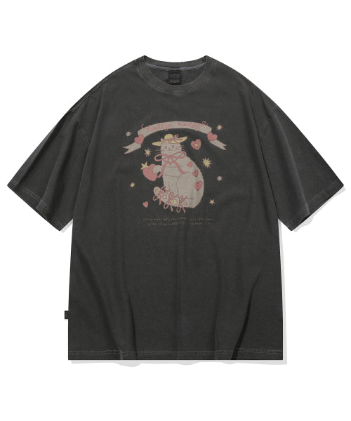 CATS PIGMENT SHORT SLEEVE TEE - 2 COLORS BLACK