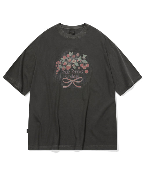PIGMENT SHORT SLEEVE TEE - 6 COLORS SMOKE BLACK