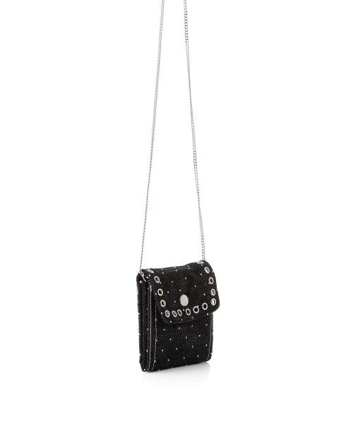 KIKI CROSSBODY BAG - 3 COLORS DENIM BLACK
