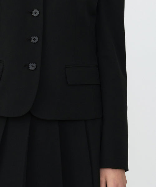WOMENS 4-BUTTON SHORT BLAZER #韓韶禧同款! - 3 COLORS BLACK