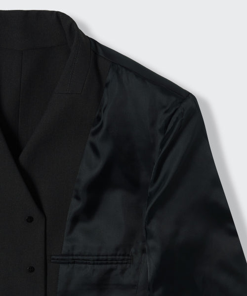 WOMENS 4-BUTTON SHORT BLAZER #韓韶禧同款! - 3 COLORS BLACK