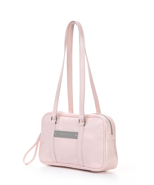 CRYSTAL LEATHER MINI BOSTON BAG #徐睿知同款! - 4 COLORS PINK
