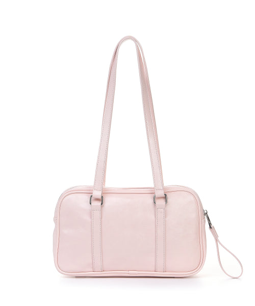 CRYSTAL LEATHER MINI BOSTON BAG #徐睿知同款! - 4 COLORS PINK