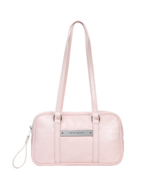 CRYSTAL LEATHER MINI BOSTON BAG #徐睿知同款! - 4 COLORS PINK