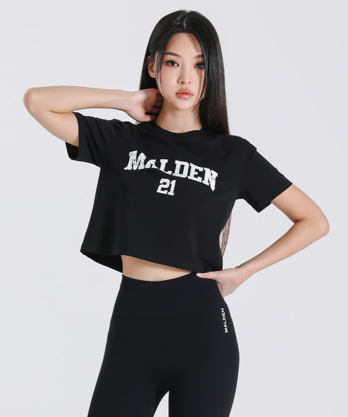 WOMEN CRACK SHORT SLEEVE - 2 COLORS BLACK