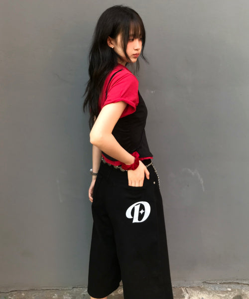 POCKET LOGO SHORTS - 2 COLORS BLACK