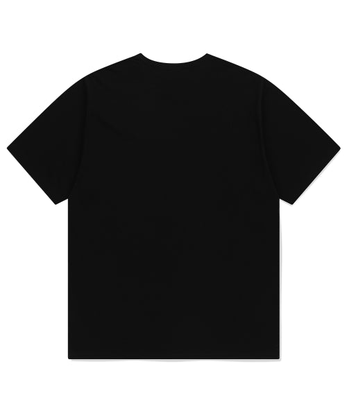 ROCK STAR APPLIQUE TEE BLACK