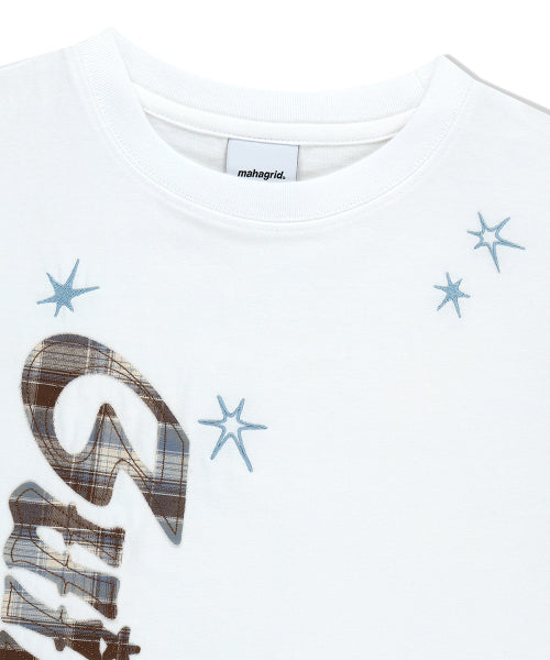 GUILTY APPLIQUE TEE - 2 COLORS WHITE