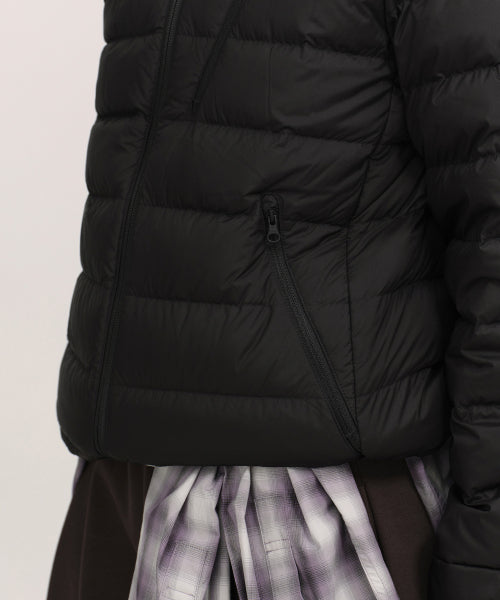 WOMENS HOODED LIGHT DOWN JACKET #韓韶禧同款! - 6 COLORS BLACK