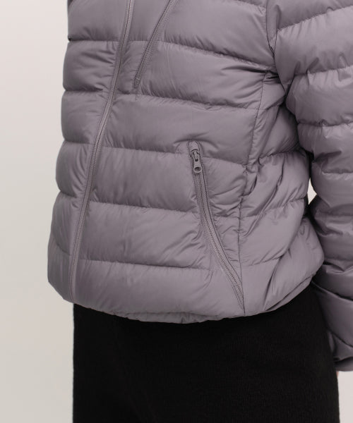 WOMENS HOODED LIGHT DOWN JACKET #韓韶禧同款! - 6 COLORS GREY