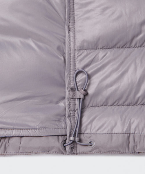 WOMENS HOODED LIGHT DOWN JACKET #韓韶禧同款! - 6 COLORS GREY