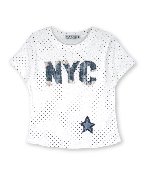 GRAPHIC DOT T-SHIRT - 2 COLORS IVORY