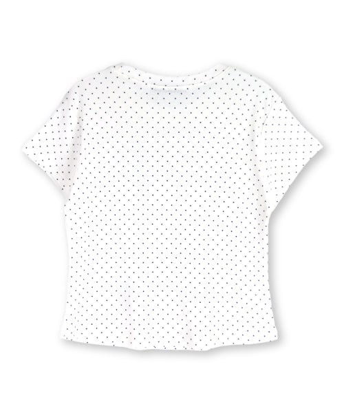 GRAPHIC DOT T-SHIRT - 2 COLORS IVORY