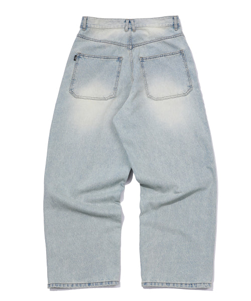 WIDE DENIM PANTS - 3 COLORS BLUE