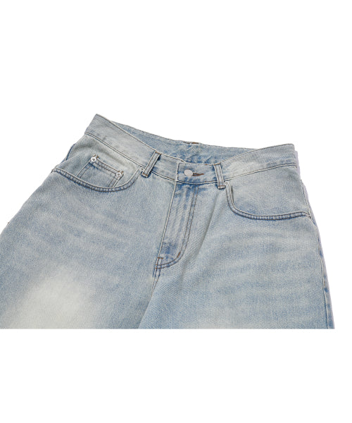 WIDE DENIM PANTS - 3 COLORS BLUE