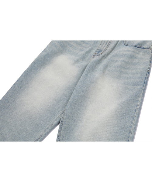 WIDE DENIM PANTS - 3 COLORS BLUE