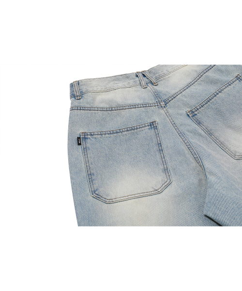 WIDE DENIM PANTS - 3 COLORS BLUE