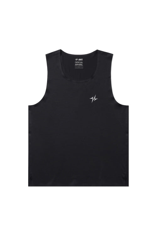 MICRO MESH PERFORMANCE SEAMLESS RUNNING SINGLET - 5 COLORS BLACK