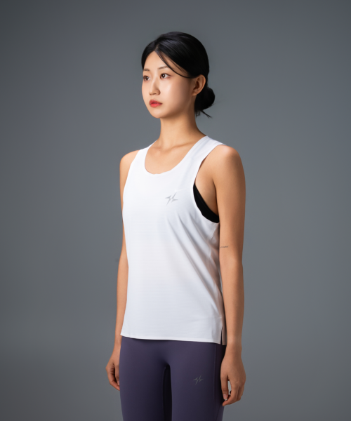MICRO MESH PERFORMANCE SEAMLESS RUNNING SINGLET - 5 COLORS BLACK