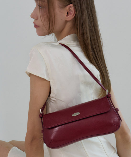 RONA FLAP SHOULDER BAG - 3 COLORS BLACK